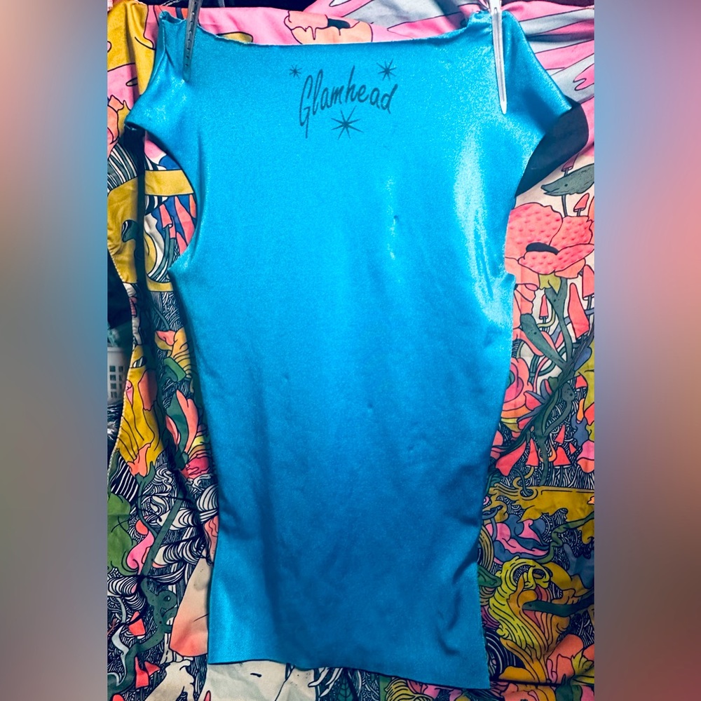 - Rare David Bowie T-shirt band rock and roll punk-by Glamhead. Worn once. - Picture 5 of 6